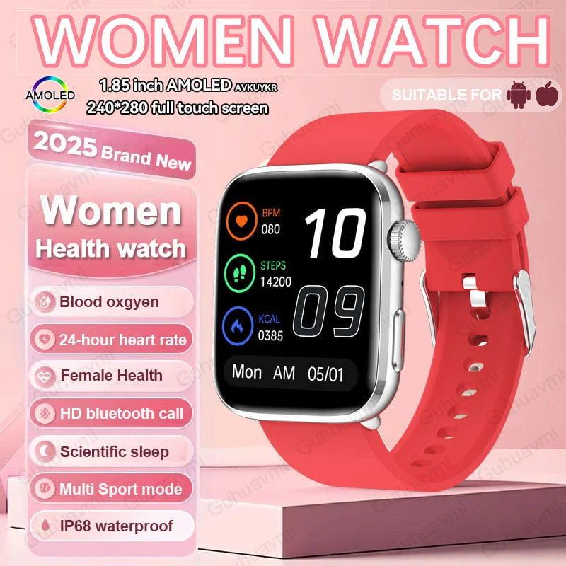 Women AI Smart Watch HRV+PPG for Health Monitor
