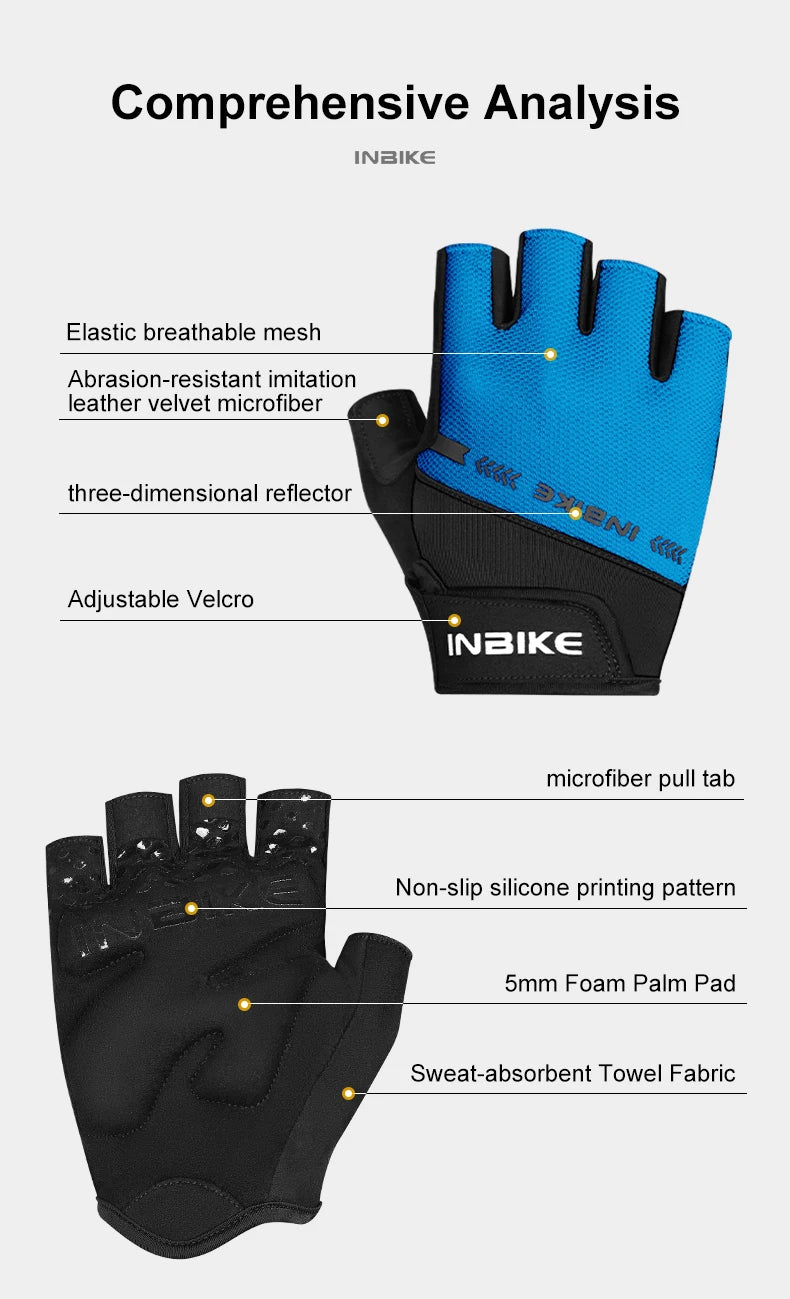 Breathable Half-Finger Cycling Gloves