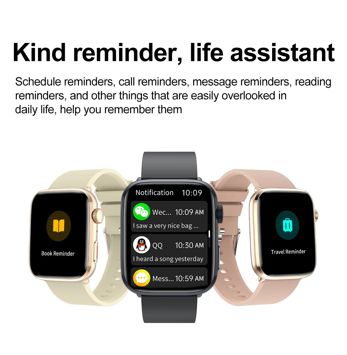 Women AI Smart Watch HRV+PPG for Health Monitor