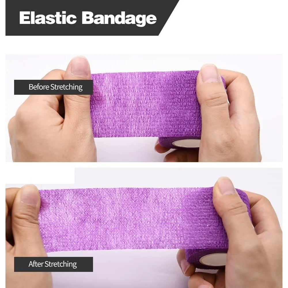 Colorful Self-Adhesive Elastic Bandage Wrap Set