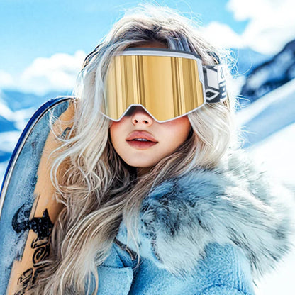 Double Layer Anti-Fog Ski Goggles