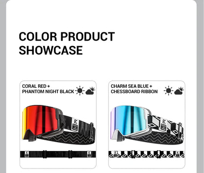 Double Layer Anti-Fog Ski Goggles