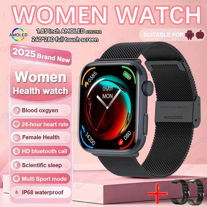 Women AI Smart Watch HRV+PPG for Health Monitor