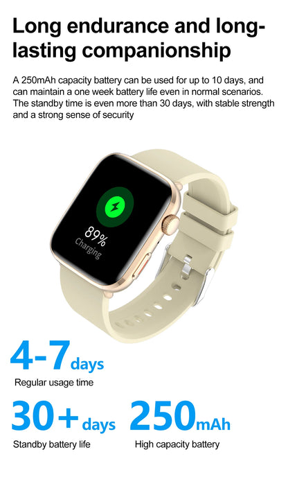 Women AI Smart Watch HRV+PPG for Health Monitor