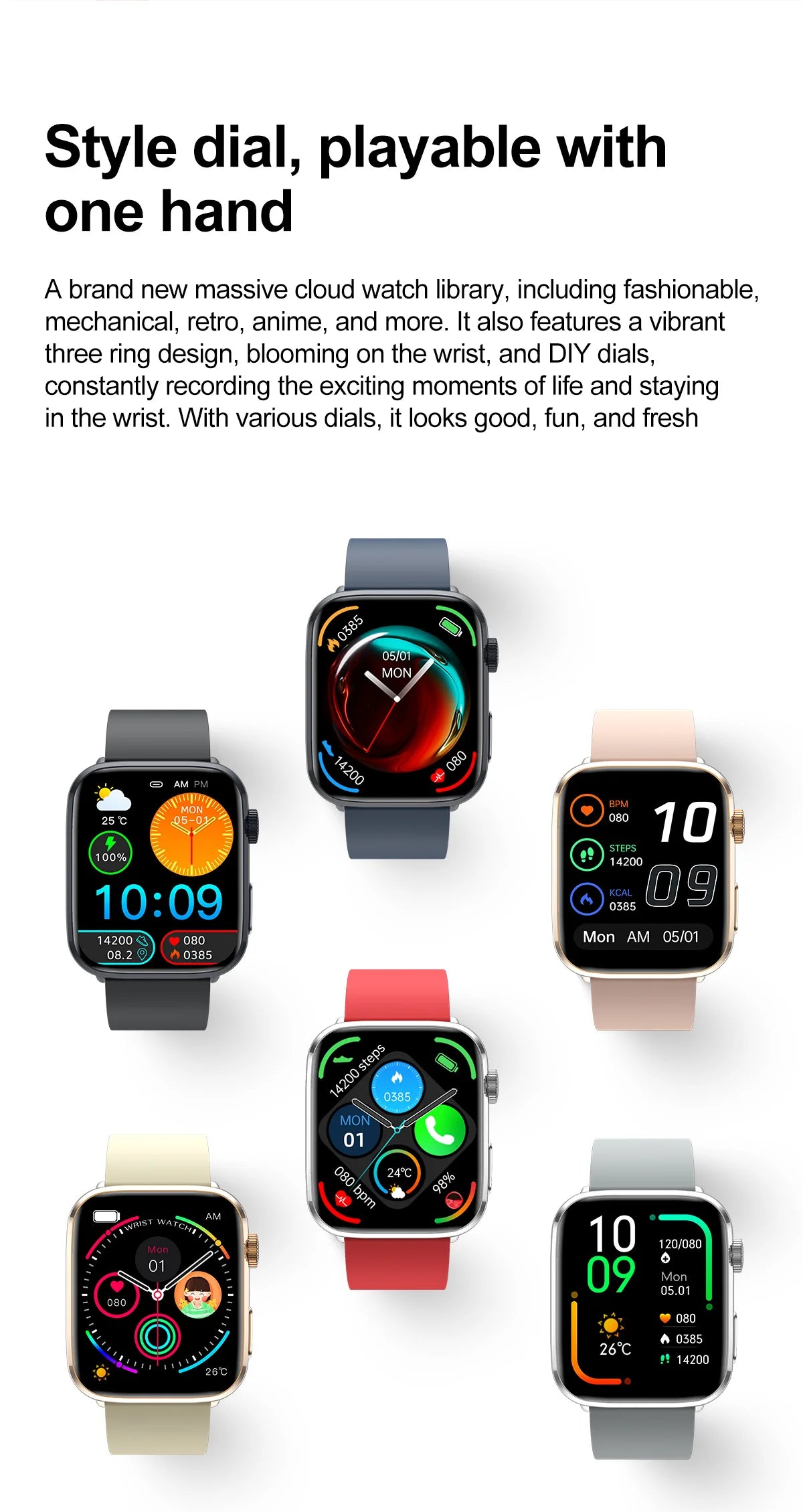 Women AI Smart Watch HRV+PPG for Health Monitor