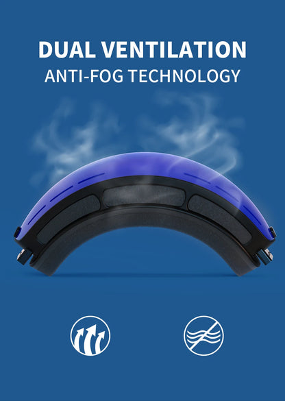 Double-Layer Anti-Fog Ski Goggles