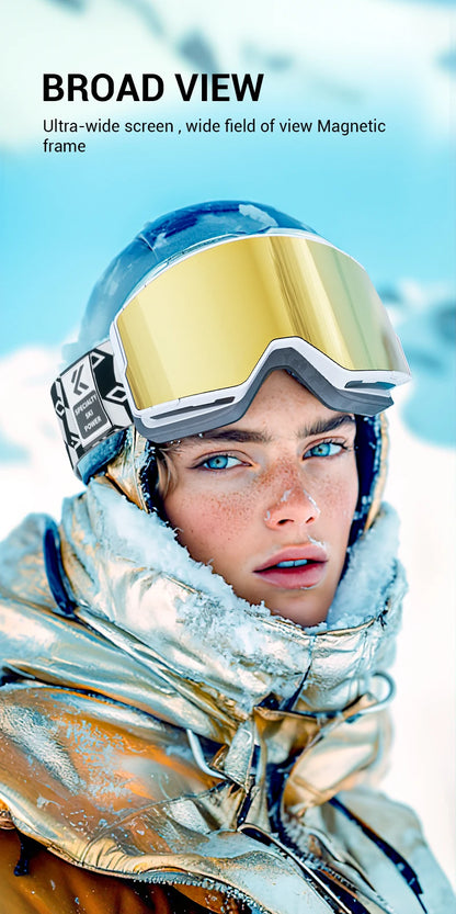 Double Layer Anti-Fog Ski Goggles