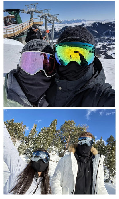 Double-Layer Anti-Fog Ski Goggles