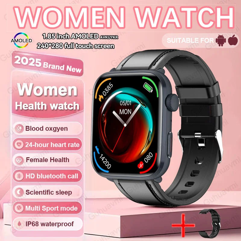 Women AI Smart Watch HRV+PPG for Health Monitor
