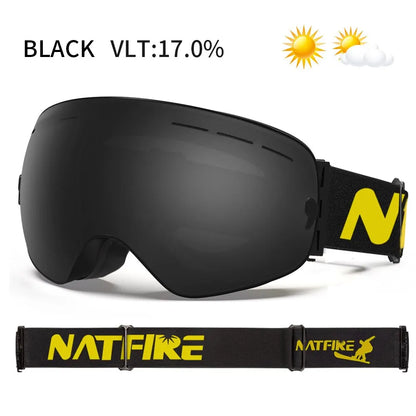 Double-Layer Anti-Fog Ski Goggles