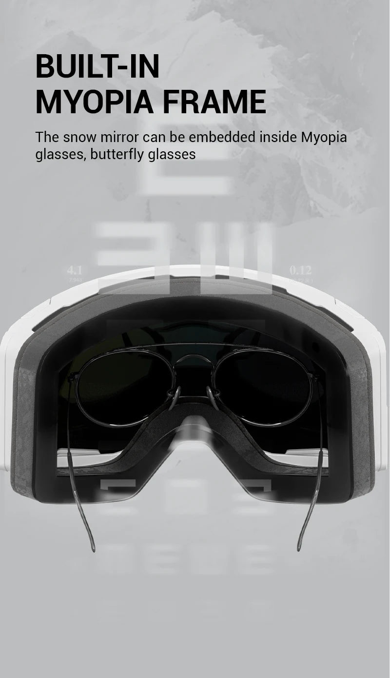 Double Layer Anti-Fog Ski Goggles
