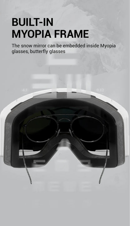 Double Layer Anti-Fog Ski Goggles