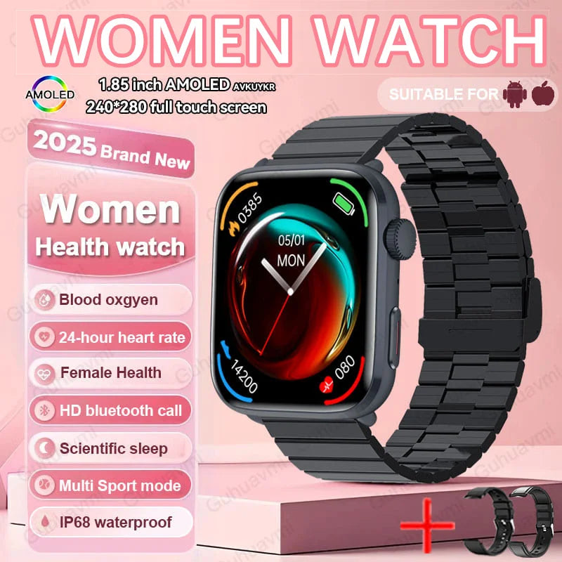 Women AI Smart Watch HRV+PPG for Health Monitor