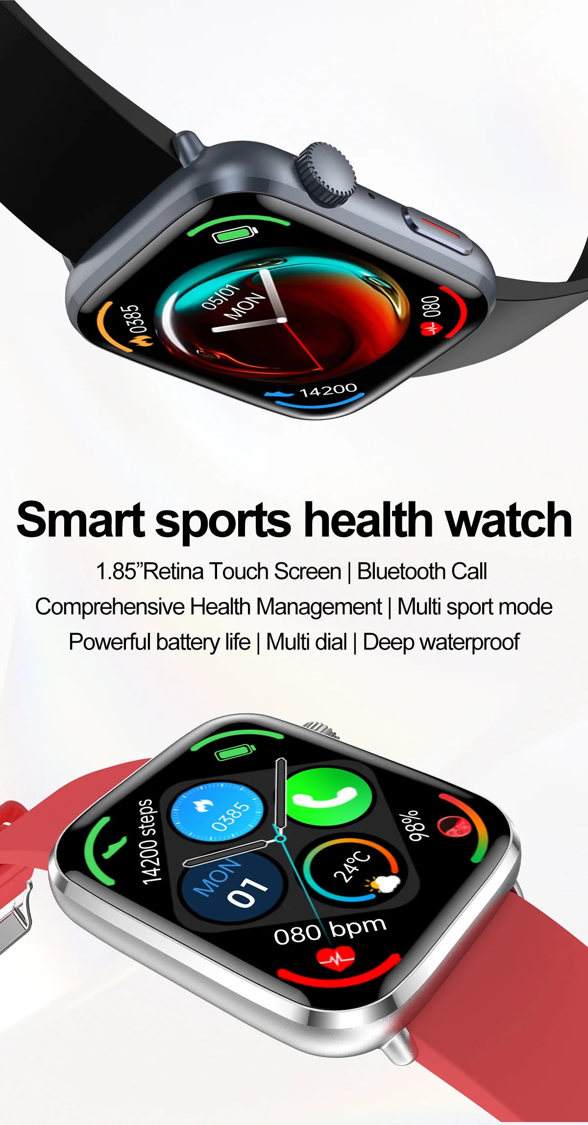 Women AI Smart Watch HRV+PPG for Health Monitor