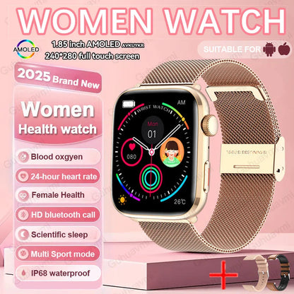 Women AI Smart Watch HRV+PPG for Health Monitor