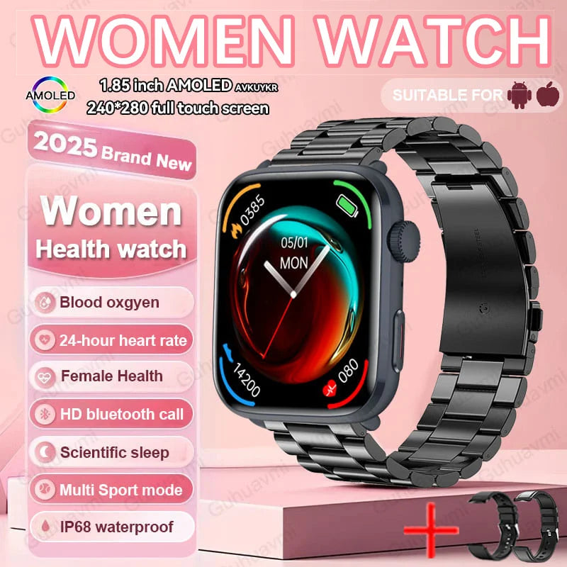 Women AI Smart Watch HRV+PPG for Health Monitor