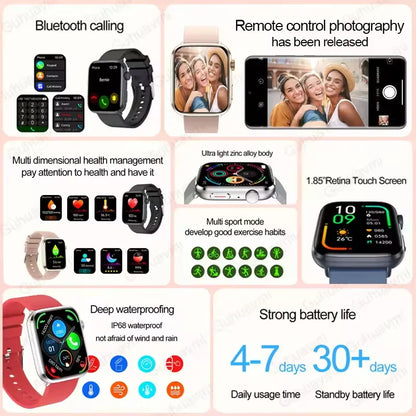 Women AI Smart Watch HRV+PPG for Health Monitor