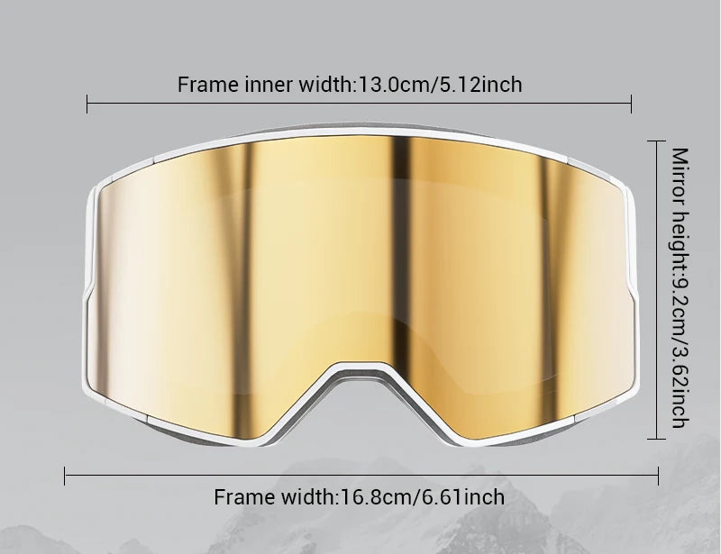 Double Layer Anti-Fog Ski Goggles