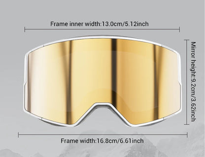 Double Layer Anti-Fog Ski Goggles