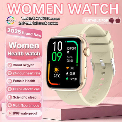 Women AI Smart Watch HRV+PPG for Health Monitor
