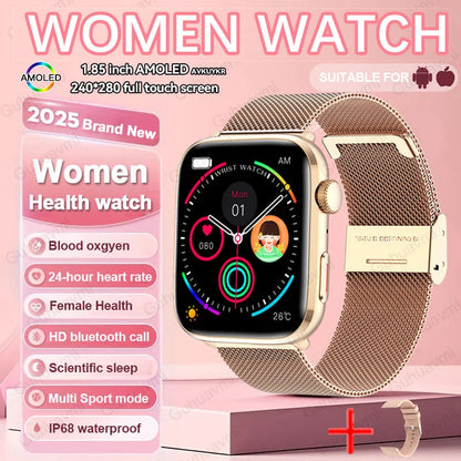 Women AI Smart Watch HRV+PPG for Health Monitor