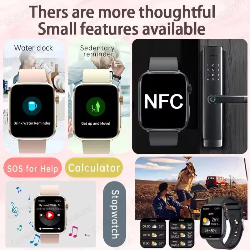 Women AI Smart Watch HRV+PPG for Health Monitor