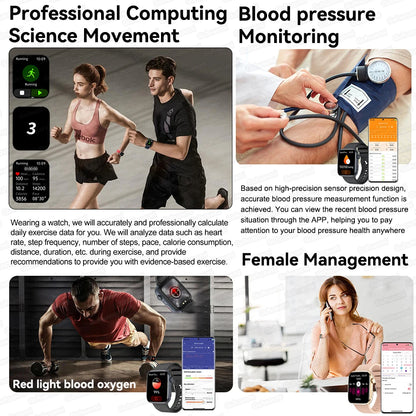 Women AI Smart Watch HRV+PPG for Health Monitor