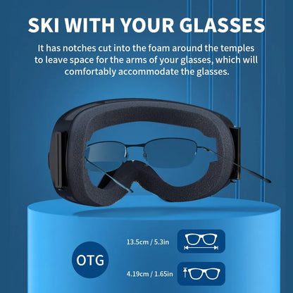 Double-Layer Anti-Fog Ski Goggles