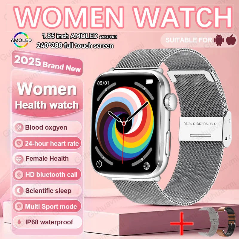 Women AI Smart Watch HRV+PPG for Health Monitor
