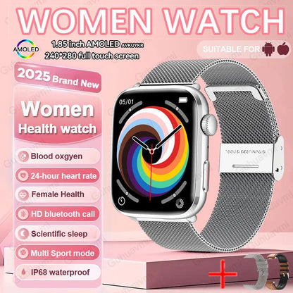 Women AI Smart Watch HRV+PPG for Health Monitor
