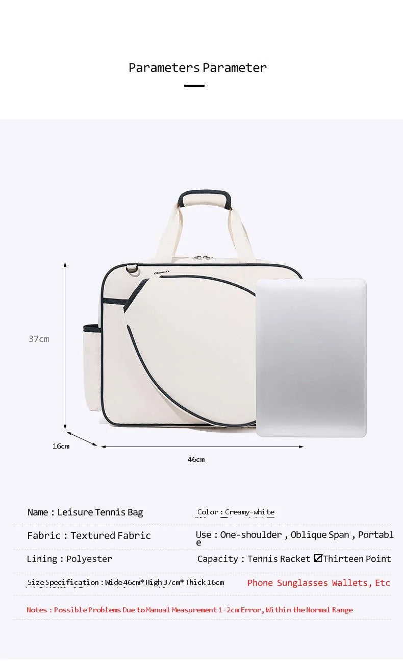 Waterproof Tennis Racket Bag for Men & Women
