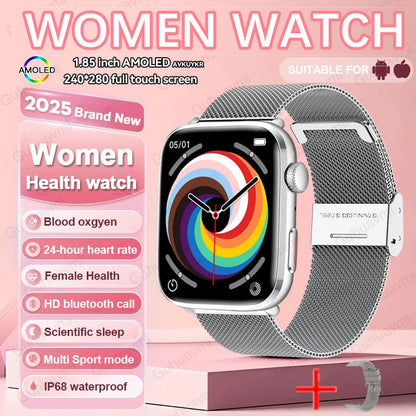 Women AI Smart Watch HRV+PPG for Health Monitor
