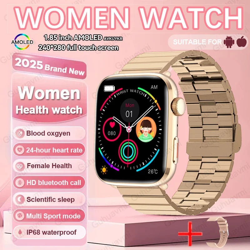 Women AI Smart Watch HRV+PPG for Health Monitor