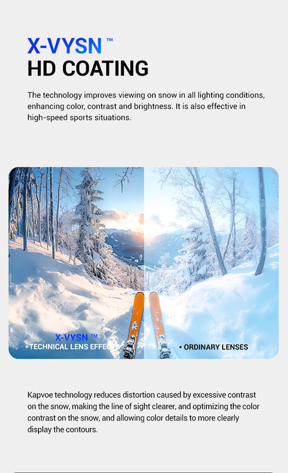 Double Layer Anti-Fog Ski Goggles