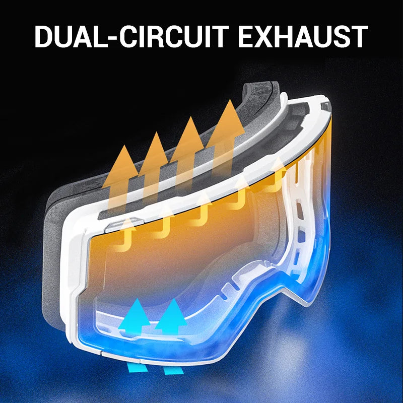 Double Layer Anti-Fog Ski Goggles