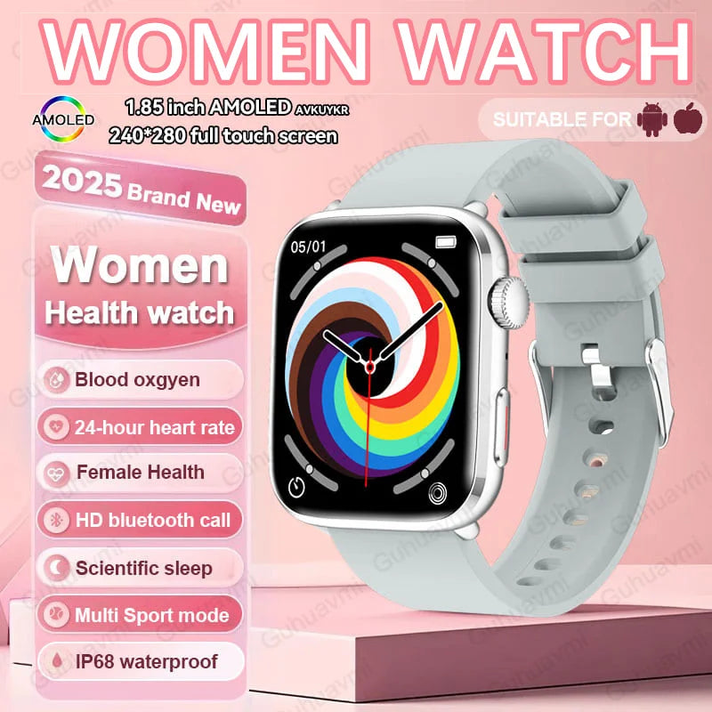 Women AI Smart Watch HRV+PPG for Health Monitor