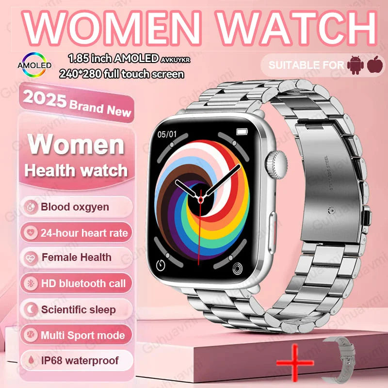 Women AI Smart Watch HRV+PPG for Health Monitor